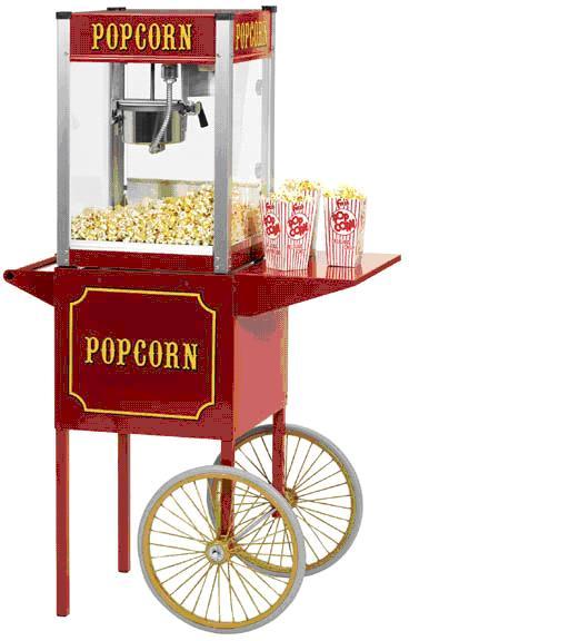 ให้เช่า เครื่องทำป๊อบคอน แบบล้อเข็น popcorn machine